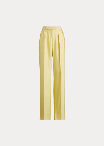 Women's Ralph Lauren Ferra Silk Gabardine Pants | 501364TVN